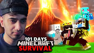 SURVIVING 101 DAYS IN NATURAL DISASTER WORLD WITH FRIENDS [upl. by Ainigriv]