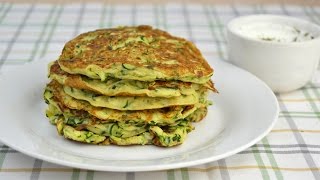 Tortitas de Calabacín  Cómo Hacer Pancakes de Calabacín [upl. by Bastian]