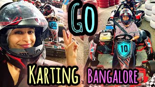 GoKarting Bangalore  Play Arena  Dhaba Shaba Food Outing  Weekend plans Bangalore mini vlogs yt [upl. by Ardnat420]