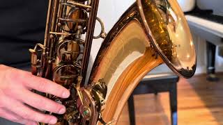 Tenor Madness TM Custom Tenor Saxophone Demo wwwdcsaxcom [upl. by Anim]