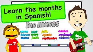 Months of the Year in Spanish  a Song [upl. by Zetrok295]