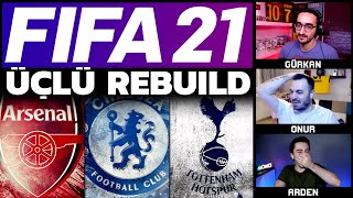 FIFA 21 ÜÇLÜ REBUILD  LONDRA REBUILD CHALLENGE  KARİYER MODU [upl. by Punke]