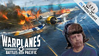 Warplanes Battles over Pacific VR 🪂 Multiplayer deutsch metaquest3 vr oculus metaquest2 [upl. by Sholeen]