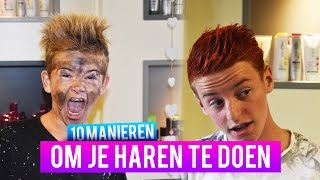 10 MANIEREN OM JE HAAR TE DOEN [upl. by Papst]