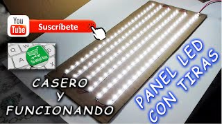 Como hacer Panel led casero y fácil con tira led [upl. by Georgeta]