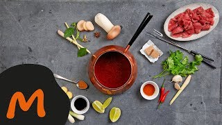 Trio de bouillons pour fondue chinoise – Migusto Tutoriel [upl. by Ayiak]