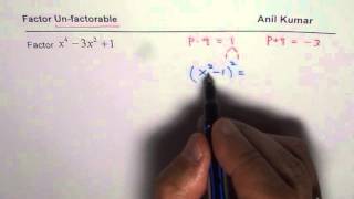 Strategy to Factor Unfactorable Quartic Trinomial [upl. by Najtsirk]