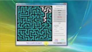 RealTime Maze Solving and Pathfinding using DFS BFS A Greedy and Dijkstras Algorithms in Java [upl. by Inohs]