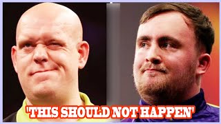 Luke Littler irritates Michael van Gerwen as darts star declares this should not happen [upl. by Yttocs]