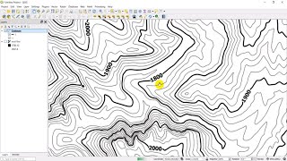 QGIS Contours and Contour Labels [upl. by Niamjneb]