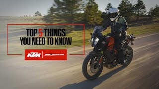 KTM 390 Adventure  5 Things You Need to Know [upl. by Deidre]