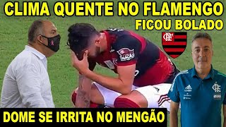 CLIMA QUENTE NO FLAMENGO DOMÈNEC SE IRRITA COM CRÍTICAS MARCOS BRAZ MARCA COLETIVA GH DESABA E [upl. by Hagi]