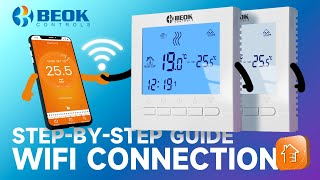 How to Connect BOT313WIFI Gas Boiler Heating Thermostat with Smart Phone [upl. by Eerual]