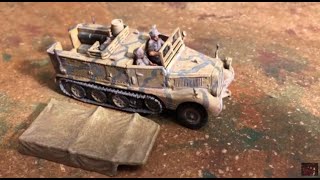 🪖🚜🚛💥🪖🔥172 WW2 German HalfTrack Sd Kfz 11 Artillery Tractor Built painted plastic Esci Model 💥🔥🪖 [upl. by Roti550]