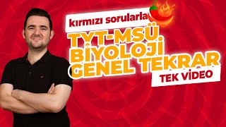 TYT BİYOLOJİ GENEL TEKRAR 1 🔴 Z TAKIMI KIRMIZI HAFTA FULL TEKRAR [upl. by Heyde693]