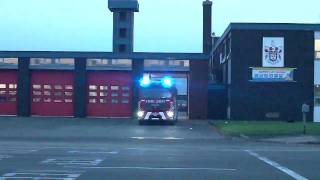 Cheshire Fire amp Rescue  Warrington Turnout [upl. by Ellehcyar]