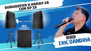 ¿Qué tal suena el subwoofer X Array 18 con dos bocinas amplificadas Sp15 alien pro [upl. by Ursuline]