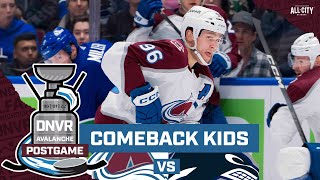 The Colorado Avalanche complete miracle comeback over Vancouver Canucks  DNVR Avalanche Postgame [upl. by Suoivatnom279]