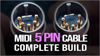 Professional MIDI Cable Build 2023  GENERAL MIDI 5 PINS DIN5 StepbyStep Walkthrough amp Schematic [upl. by Iddet764]