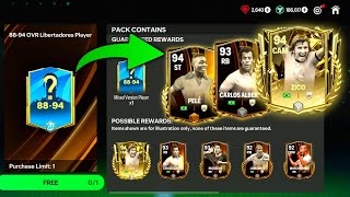 New Event Libertadores Huge Pack Opening  8891 Exchange Completed In FC Mobile Pele Carlos Zico [upl. by Wattenberg963]