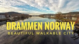 Norway HD  Drammen City  Best Walkable City [upl. by Jefferey]