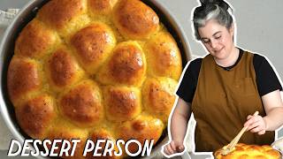 Claire Saffitzs Greatest Holiday Dinner Rolls Recipe  Dessert Person [upl. by Yllod]