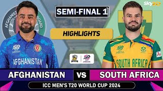 AFG vs SA Match Highlights  Afghanistan vs South Africa Match Highlights  T20 World Cup 2024 [upl. by Ttik]