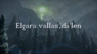 ♫ Dalish Lullaby ➽ Mir Dalen Somniar acapella w lyrics [upl. by Repip]