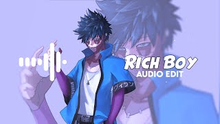 Payton  Rich Boy Slowed  Audio Edit Shorts [upl. by Nyrahtak]