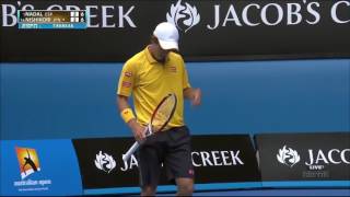 Nadal vs Nishikori  Australian Open 2014 Highlights [upl. by Yoral]