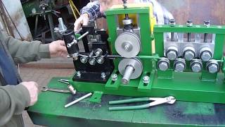 Wire straightener Manual Spiral MachinegabionsspringMaquina Para hacer Estribosgabion [upl. by Hairim]