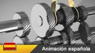 Funcionamiento de la caja de cambios Animación [upl. by Akenal885]