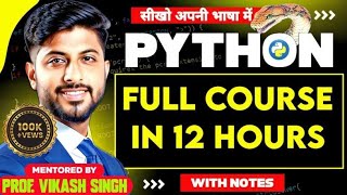 Python Programming Full Tutorial in One Video 2024  Python full course [upl. by Doone67]