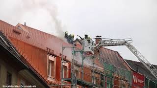 Dachstuhlbrand Einsatz der Freiwilligen Feuerwehr GengenbachZell am Harmersbach 🚒 [upl. by Nnylsor]