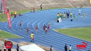 Jodean Williams wins 400m QueensGraceJacksonMeet [upl. by Akeinahs]