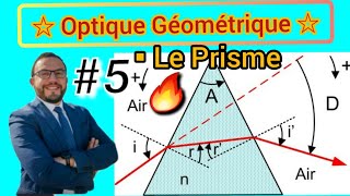 💥5 Optique géométrique Le prisme phénomén de réfraction 🎉🔥et de réflexion s2🚨 [upl. by Arhat]