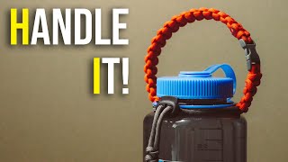 Paracord Water Bottle Handle  DIY HOW TO [upl. by Hiasi]