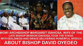 WATCH The late Bishop Benson Idahosa  Margaret Idahosa Powerful Speech About Bishop David Oyedepo [upl. by Westfahl]