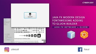 Java FX Modern Design Adding Fontawesome To Gluon Builder [upl. by Antony580]