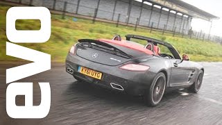 MercedesBenz SLS AMG Roadster first impressions  evo Magazine [upl. by Lleryt288]