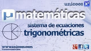 Sistema de ecuaciones trigonometricas 01 BACHILLERATO matematicas [upl. by Drapehs]