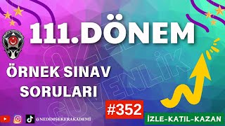 ÖZEL GÜVENLİK 111 TEMEL EĞİTİM VE 87 YENİLEME EĞİTİMİ SINAVI 20 Ekim 2024 Pazar352 [upl. by Trilley]