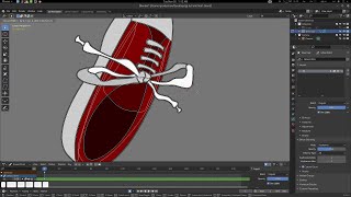 Creating Vector graphics in Blender Grease Pencil with Curve Editing and export in Inkscape [upl. by Neelyhtak]