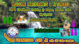 Dishwashing Liquid OPI Livelihood Training  Bugas Badian Cebu [upl. by Egidio]