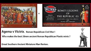 Agema v Victrix Roman Republican Civil War 28mm miniatures [upl. by Geiger]