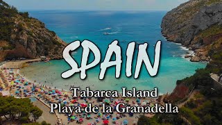 Travel Spain  TABARCA Island  Playa de la GRANADELLA [upl. by Htrap]