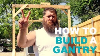 How To Build a Wooden Gantry for Airstream [upl. by Domella]