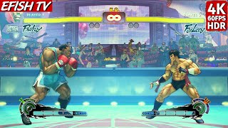 Balrog vs Fei Long Hardest AI  Ultra Street Fighter IV [upl. by Mintz708]