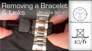 Resizing a watch bracelet Christopher Ward Trident Pro 600 [upl. by Allertse]