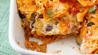 Dorito casserole  easy and delicious recipe  kid approved  Taco Tuesday  dinner in 30 minutes [upl. by Ynottirb]